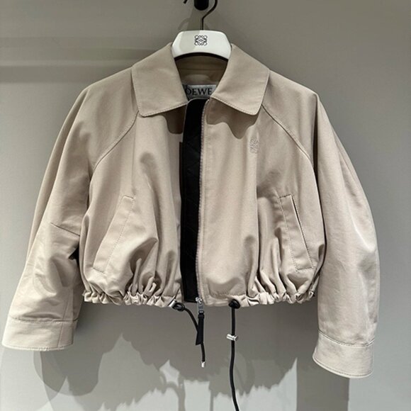 Loewe Women's Natural Relaxed Fit Balloon Jacket - Picture 4 of 11